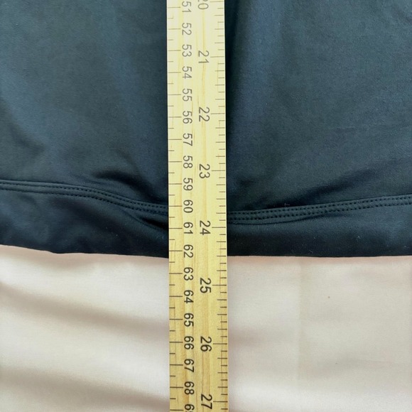 Athleta Blk Racerback Workout Tank Top Drawstring Waist Built In Bra Athletic S - Picture 4 of 11